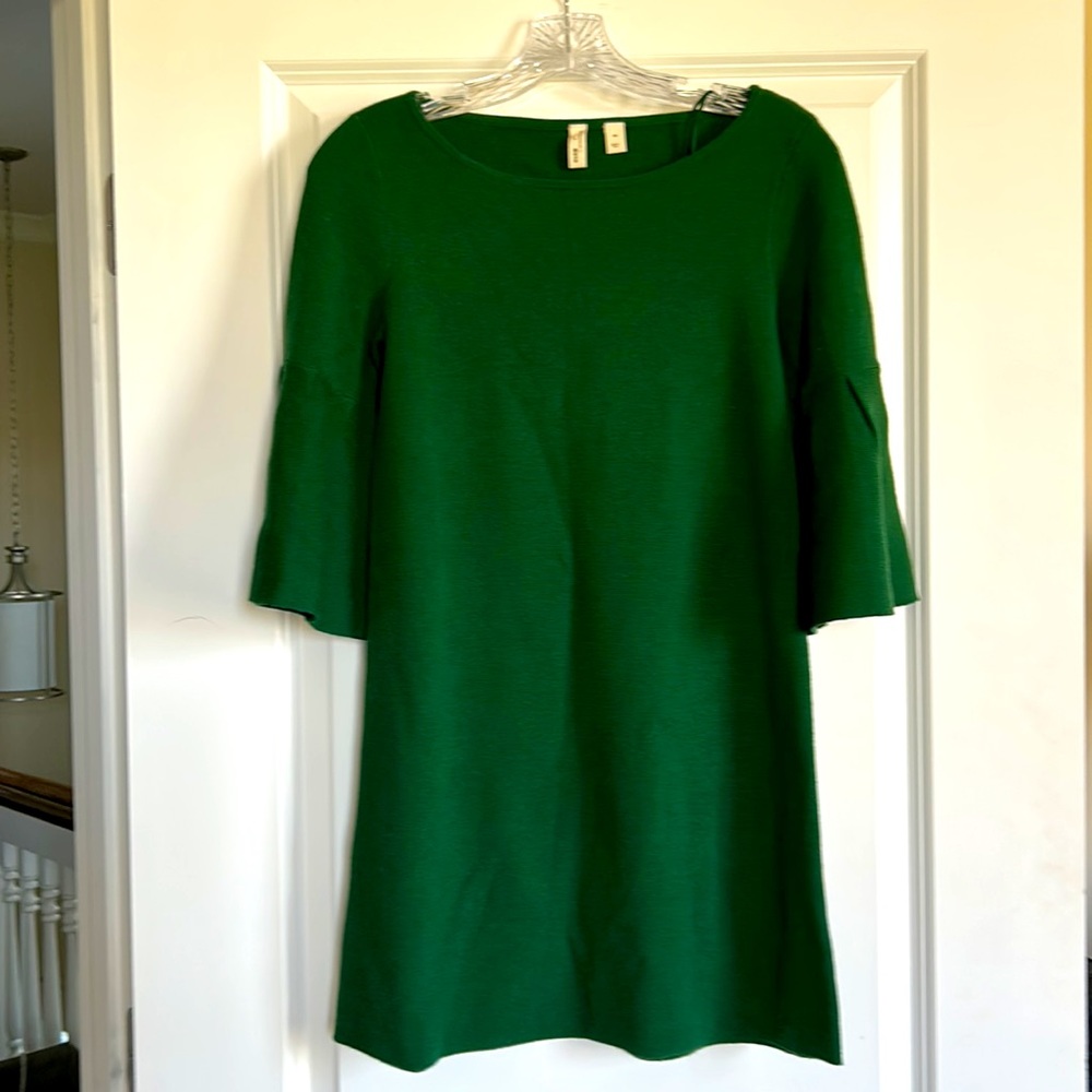 Anthropologie Moth green dress tunic XS. Excellent cond.smoke free home. - Picture 4 of 5